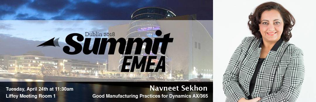 Navneet Sekhon's Perspective on Good Manufacturing Practices for Dynamics 365 & AX